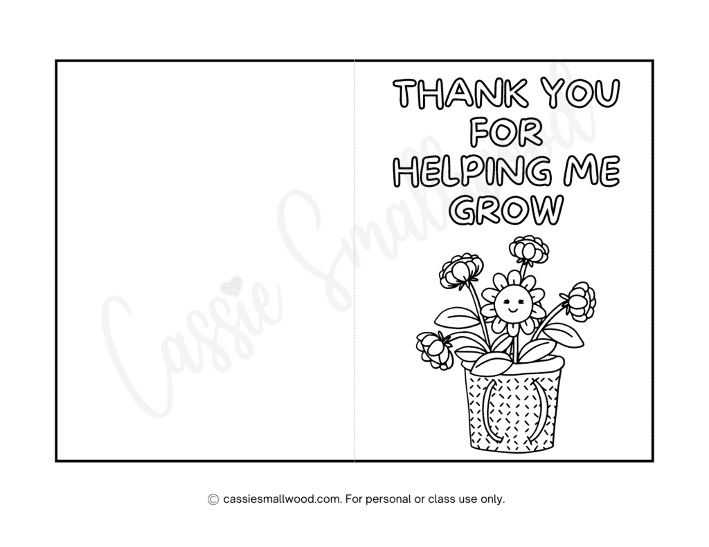 22 cute teacher appreciation coloring pages (and cards!) - cassie